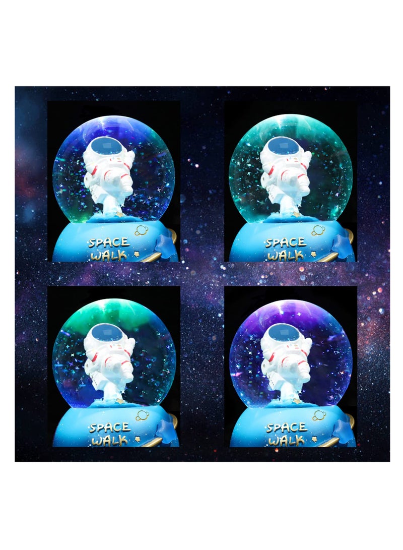 SYOSI Snow Globes for Kids, 80MM Musical Glitter Snow Globe to Take Children to Explore The Vast Starry Sky, Astronaut Toys Birthday Gifts for Boys and Girls, Space Decoration - Image 3