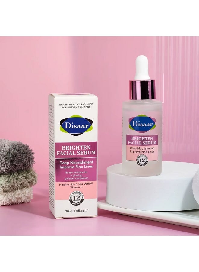 Disaar Brighten Facial Serum Deep Nourishment Improve Fine Lines Anti Aging Hydrating Whitening Serum For Face 30ml - Image 2