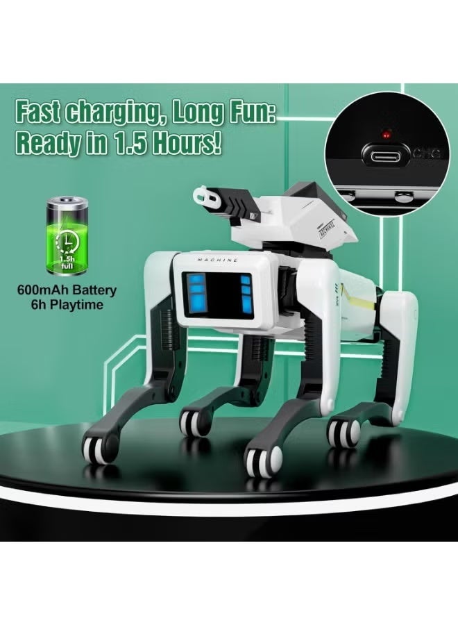 ELTRAZONE Interactive Smart Robotic Dog Toy with App Programming & Voice Control, Walking Dancing Actions, Rechargeable Educational Robot Pet for Kids, Multi-Mode Play - Image 4