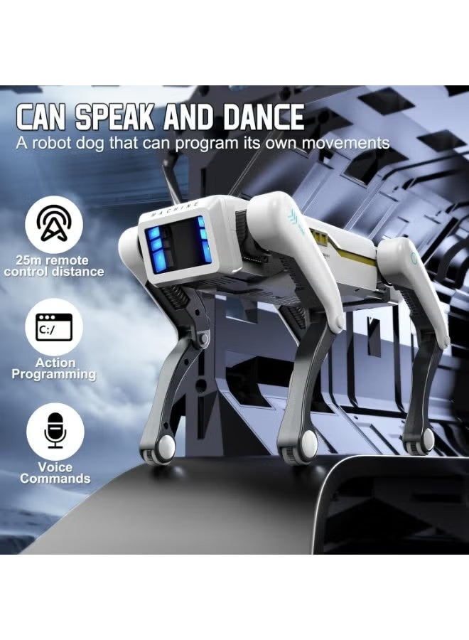 ELTRAZONE Interactive Smart Robotic Dog Toy with App Programming & Voice Control, Walking Dancing Actions, Rechargeable Educational Robot Pet for Kids, Multi-Mode Play - Image 3