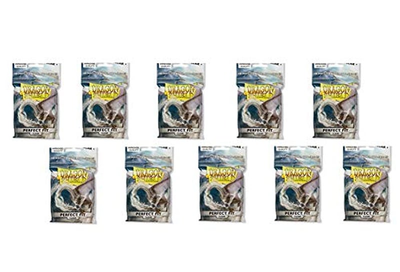 dragon shield 10 Packs Dragon Shield Perfect Fit Clear Inner Sleeves Standard Size 100 ct - Image 1