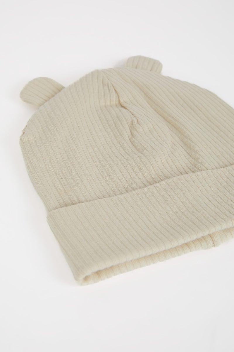 DeFacto Baby Boy Ribbed Beanie Scraf 2 Piece Set  - Image 3
