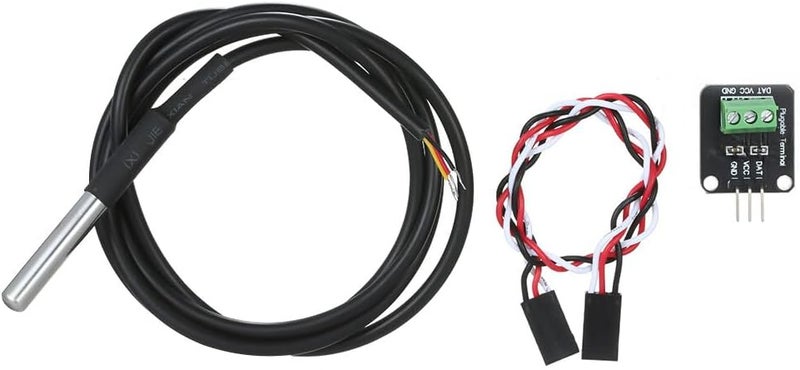 Labymos DS18B20 Temperature Sensor Module Stainless Steel Temperature Probe Waterproof Temperature Sensor Module Kit Temperature Probe & Sensor Replacement for - Image 2