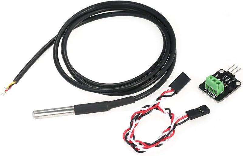 Labymos DS18B20 Temperature Sensor Module Stainless Steel Temperature Probe Waterproof Temperature Sensor Module Kit Temperature Probe & Sensor Replacement for - Image 4