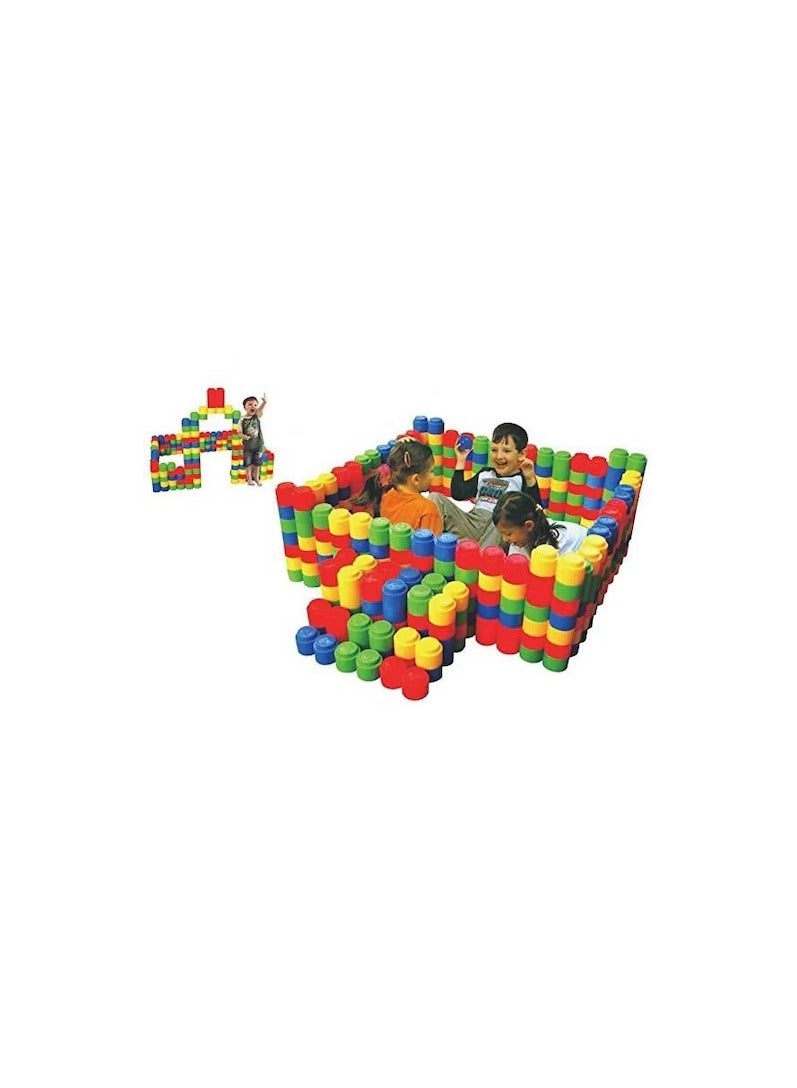 Kids Round Block Plastic Toys Game Toys Super Brick Building Blocks for kids play KZ04006  120 PIECES