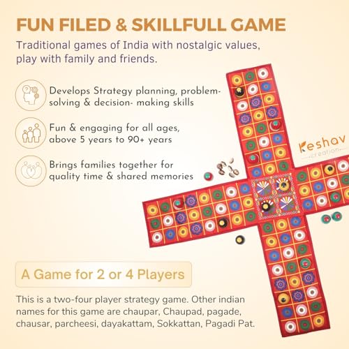 Keshav Creation The Indian Ludo Game, Chausar Game Since Mahabharat, Baap of All Board Game Chopat is an Indian Ludo - Image 4