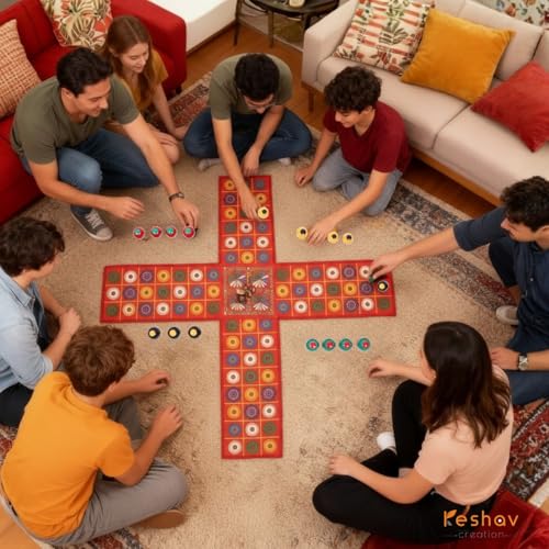 Keshav Creation The Indian Ludo Game, Chausar Game Since Mahabharat, Baap of All Board Game Chopat is an Indian Ludo - Image 3