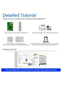 Basic Starter Kit for Raspberry Pi, Beginner Learning, Model 3B+ 3B 2B 1B+ 1A+ Zero W, Python, C, Java, Processing, 17 Projects, 120 Pages Detailed Tutorials - pzsku/ZDD8AB3BD944D68791CB9Z/45/_/1673335686/b0d073e1-8c3d-43a8-8aaa-9f19e25bb080