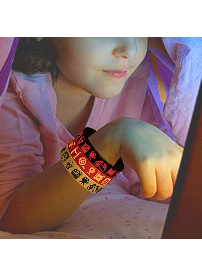 كوبا بلاي أساور مطاطية من CupaPlay، 48 قطعة، هدايا حفلات ليلة الأفلام - لوازم حفلات بطابع أفلام هوليوود، زينة لأعياد الميلاد، أساور سيليكون، هدايا حفلات - Image 4