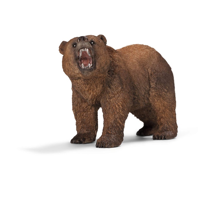 Schleich Wild Life Realistic Grizzly Bear Figurine HandPainted and Detailed Animal Figure for Kids Perfect Toy for Fun and Imaginative Adventures Gift for Boys and Girls Ages 3 26 inch - Image 2