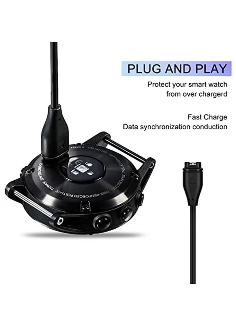 Watch Replacement Usb Charger 1M Cable Charging For Garmin Vivoactive 3 4 4S Fenix 7 7X 6 6S Pro 5 5X Plus Forerunner 955 935 945 Vivomove 3 3S Vivosport Venu Sq/Instinct 2 2S  - Image 5