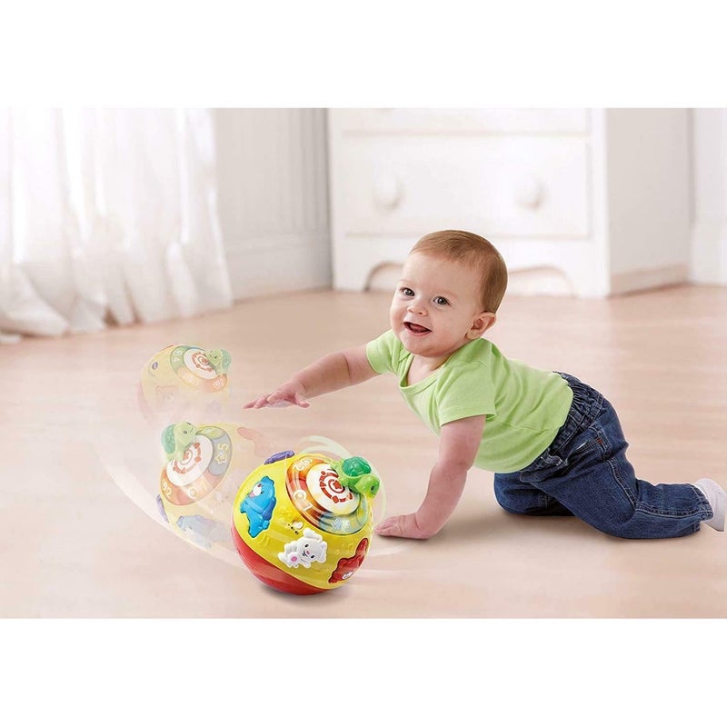 Vtech - Crawl & Learn Bright Magical Lights Ball - Multicolour | Moving ball! Press the chunky buttons to meet the animals, learn numbers, and hear 4 songs and 12 melodies | Suitable ages 6 m + up - Image 5