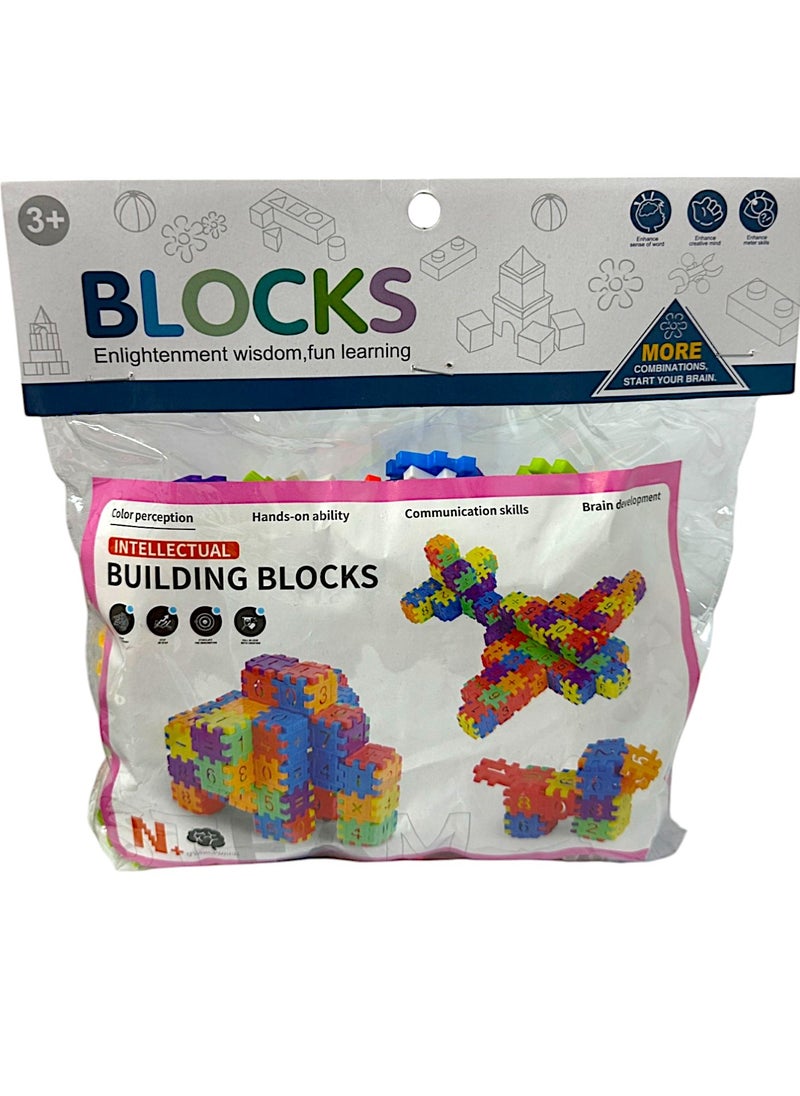 200 Pieces Color Building Blocks Set Educational STEM Building Toy, Creative Construction Block Toys Set Learning Playset Kit for Boys Girls, Child Brain Development Preschool Kindergarten Toy Age 3+  - Image 2