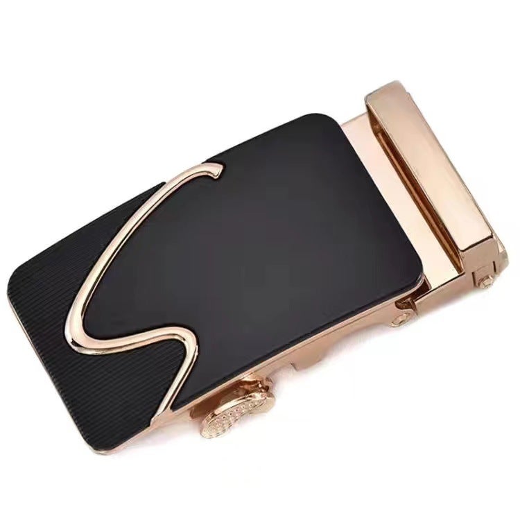 2023 Trendy Mens Alloy Belt Buckle 3.5CM Gold s [without belt] 