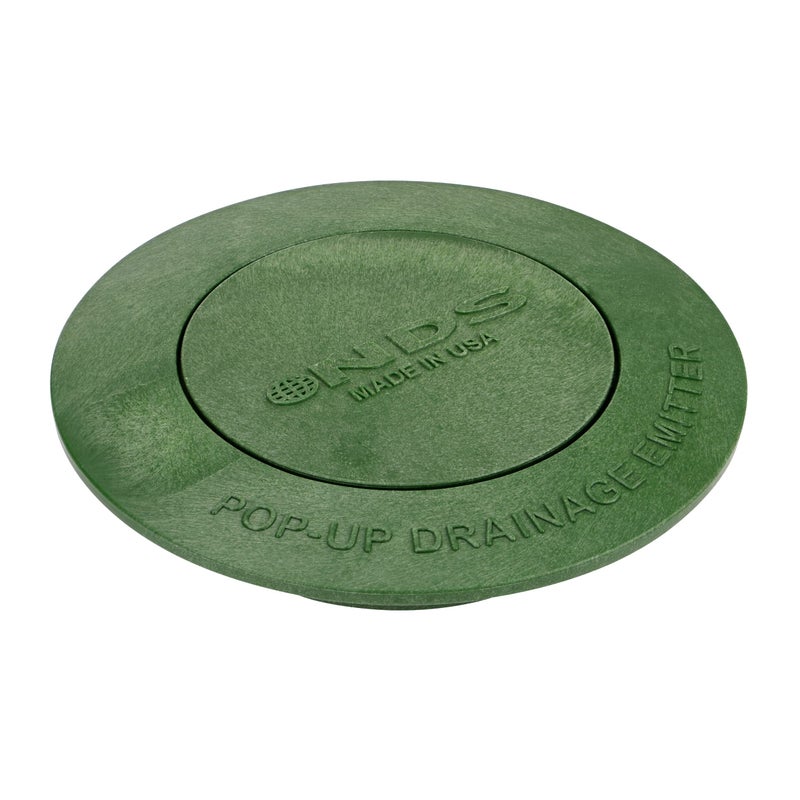 NDS 420C Pop-Up Drainage Emitter, fits 3-Inch and 4-Inch Sewer and Drain Fittings, Works with Drainage Systems Including Catch Basins and Channel Drains, Green - Image 1