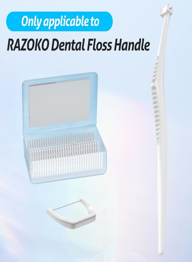RAZOKO Disposable Snap-On Flosser Refill Heads 180 Count Fits for RAZOKO Dental Floss Handle - Image 2