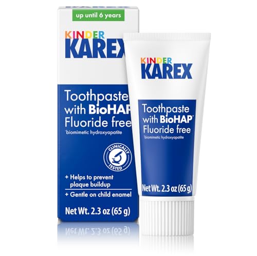 KAREX Kinder Karex Hydroxyapatite Kids Toddler Toothpaste I Fluoride Free I Clinically Tested I 2.3 oz - Image 1