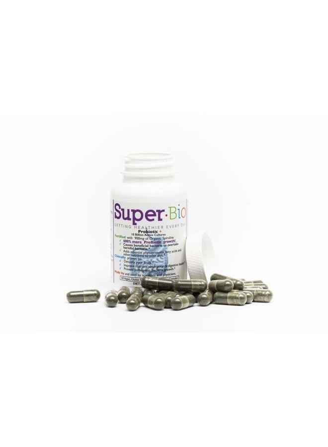SuperBio probiotic with Organic spirulina, Designed to Nourish Beneficial Gut Bacteria and Support Digestive Balance. A Premium probiotic with prebiotic Support for Daily Wellness. - Image 3