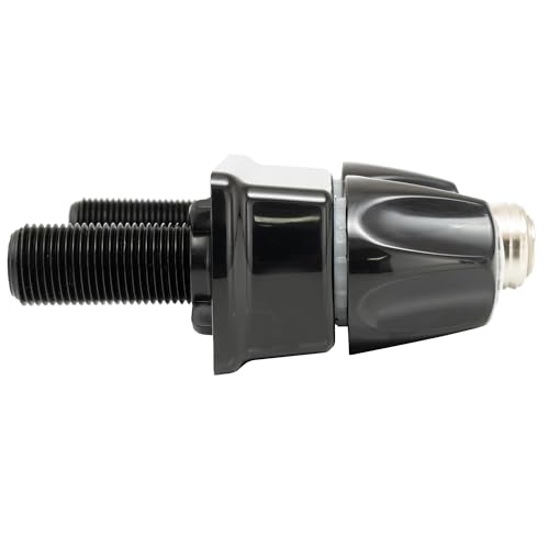 RecPro RV Exterior Faucet Hot/Cold | High Pressure Sprayer | Metal | Optional Flex Spout | RV Exterior Shower Faucet | RV Exterior Sprayer Faucet (No Flex Spout, Black) - Image 4