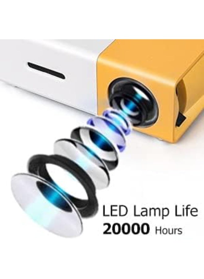 400 Lumens FHD 1080P LED Projector, Short Throw, Remote Control, 50-152cm Projection Size for Home Theater, Classrooms, and Small Office Use - Image 3