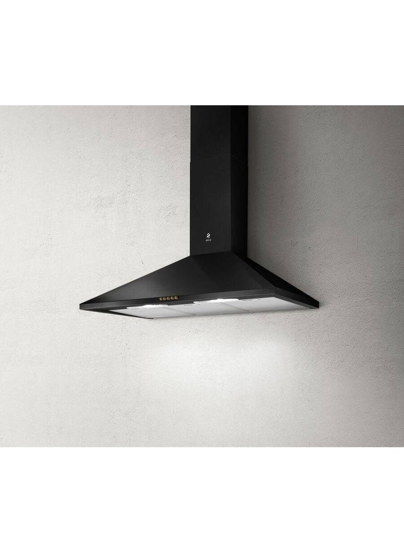 Tamaya Hood, 90cm wall mounted,650m³/h Suction Power,3 filters, LED Lighting, poland, black