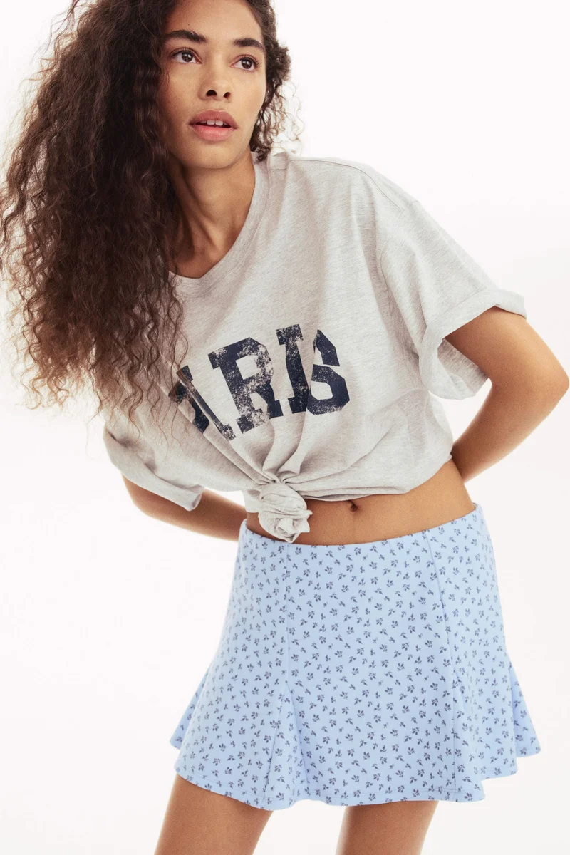 H&M Pleated scuba skort