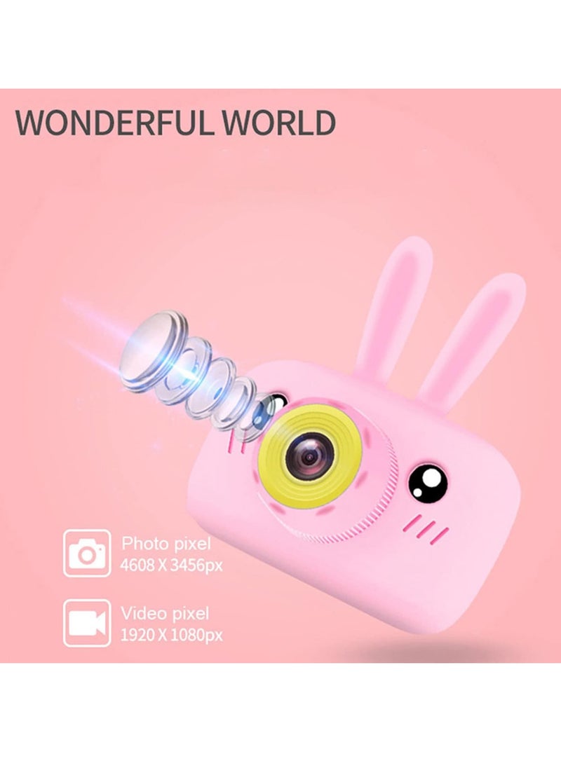 JAJEEK - Kids Camera – HD Video Camcorder for Boys & Girls, 2.0 Inch Screen, Rechargeable, Perfect for Children Ages 3-10, Ideal Birthday and Christmas Gift (White 16GB / Pink 8GB) - Image 1