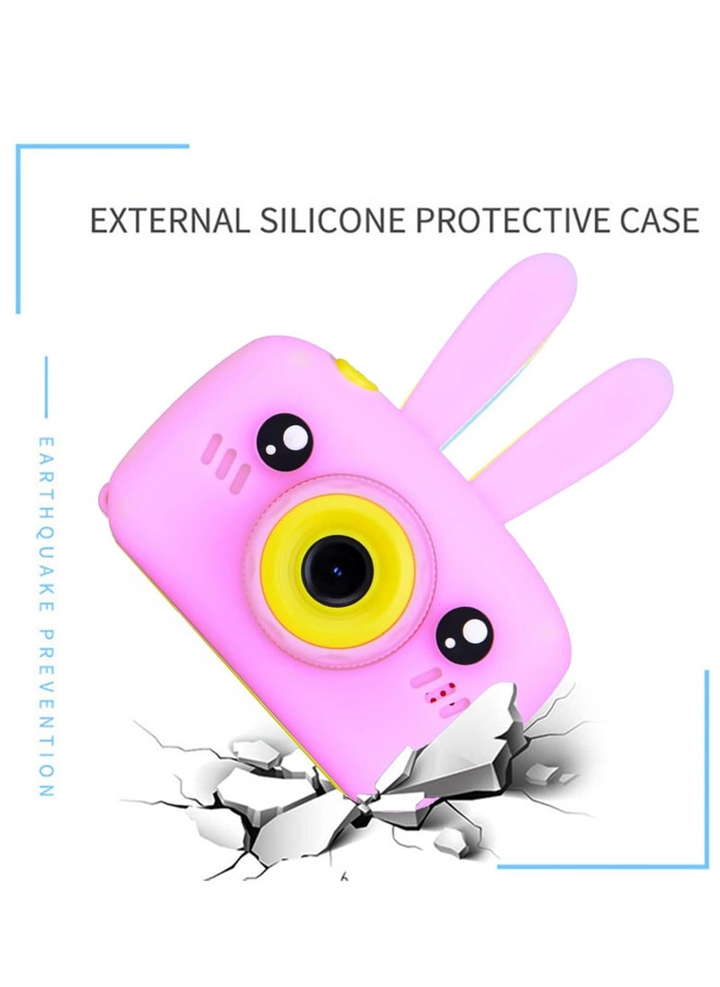 JAJEEK - Kids Camera – HD Video Camcorder for Boys & Girls, 2.0 Inch Screen, Rechargeable, Perfect for Children Ages 3-10, Ideal Birthday and Christmas Gift (White 16GB / Pink 8GB) - Image 1