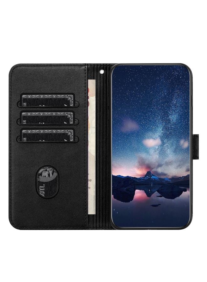 S-TOP Case For Samsung Galaxy A32 5G Tree Birds Embossed Pattern Leather Phone Case - Image 3