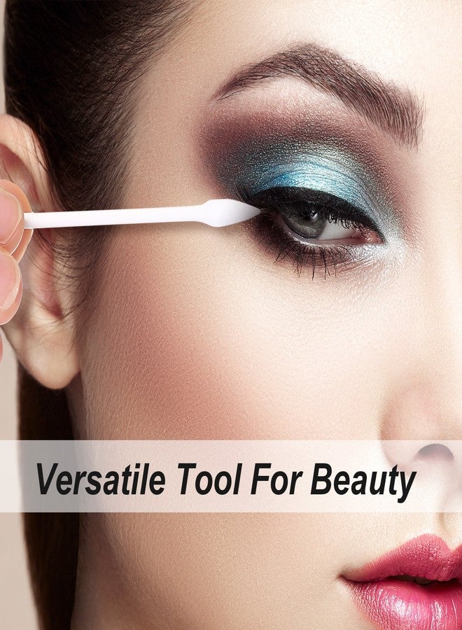 TecUnite تيك يونايت 600 قطعة من أعواد القطن، نصائح قطن مزدوجة الدقة مع عصا ورقية - Image 2