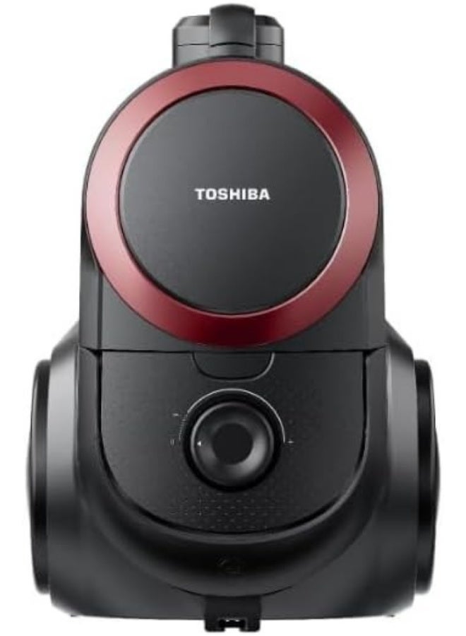 Toshiba Bagless Vacuum Cleaner_2000 watt - 1.8 liter dust container designed for high - performance dry cleaning - Black with a Red ring- VC-BL200(B) 1.8 L 2000 W VC-BL200(B) Black with ring Red - Image 1