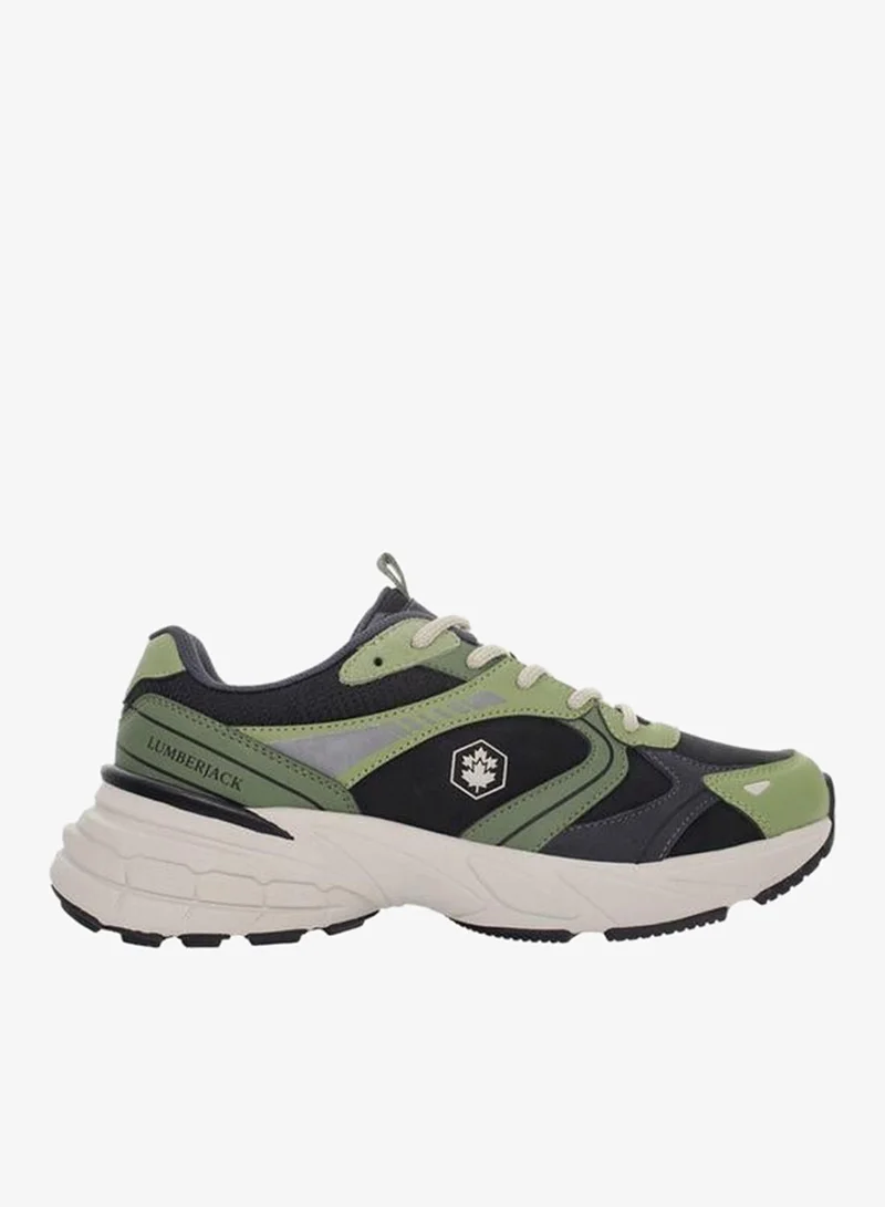 LUMBERJACK Men MONEY Panelled Lace-Up Sneakers