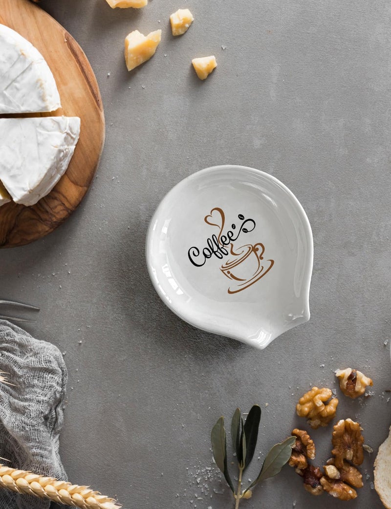 Levaukiem Funny Coffee Spoon Rest, Spoon Rest for Stove Top, Farmhouse Home Coffee Spoon Rest Coffee Bar Decor Kitchen Accessories, Gifts for Coffee Lovers Women Friends - Image 5