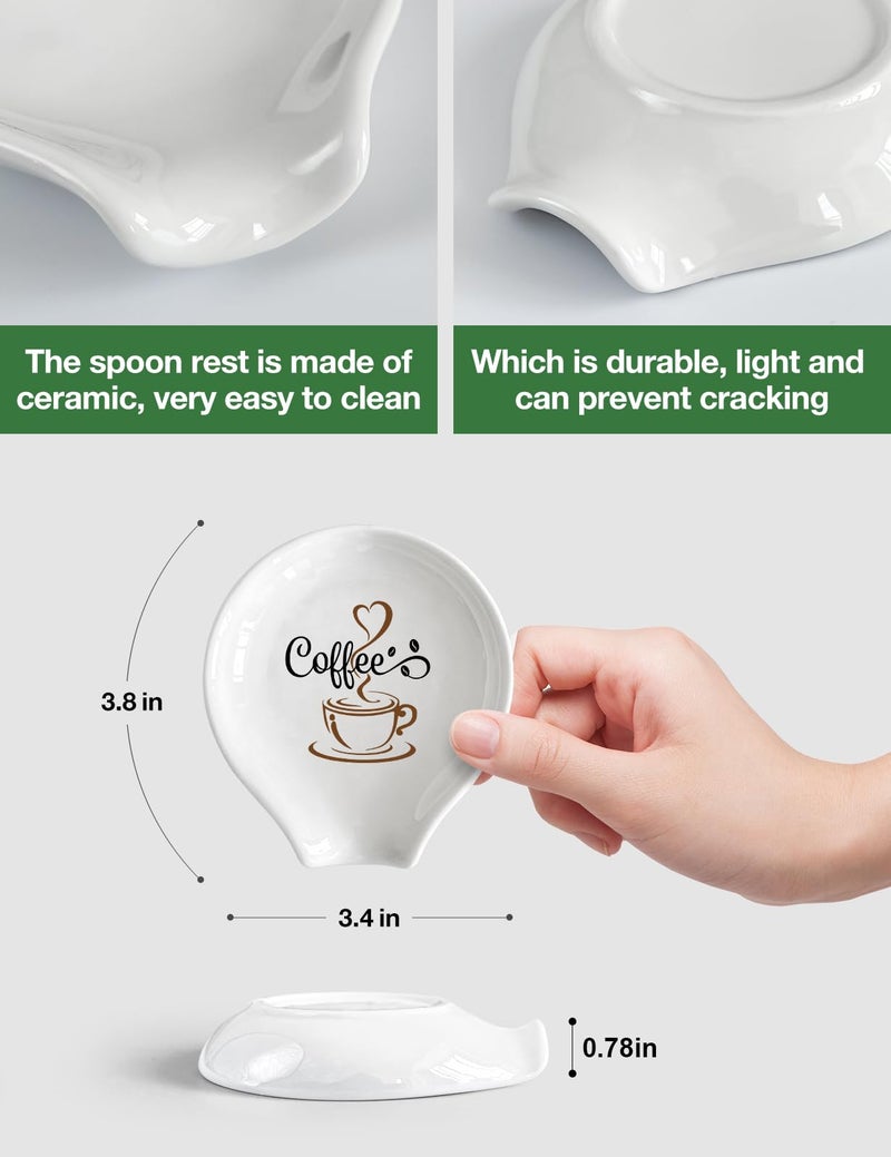 Levaukiem Funny Coffee Spoon Rest, Spoon Rest for Stove Top, Farmhouse Home Coffee Spoon Rest Coffee Bar Decor Kitchen Accessories, Gifts for Coffee Lovers Women Friends - Image 4