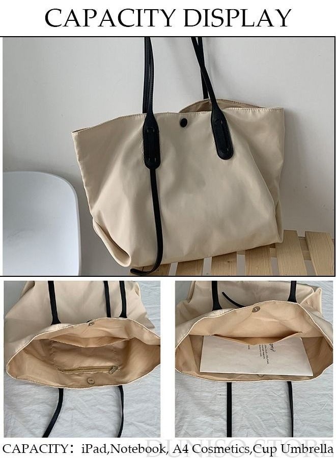 DUNISO Tote Bag Large-capacity Handbag Fashionable Quilted Shoulder Bag For Women Large Capacity Bucket Bag Travel Messenger Shoulder Bag For Ladies Girls College Students  - Image 5