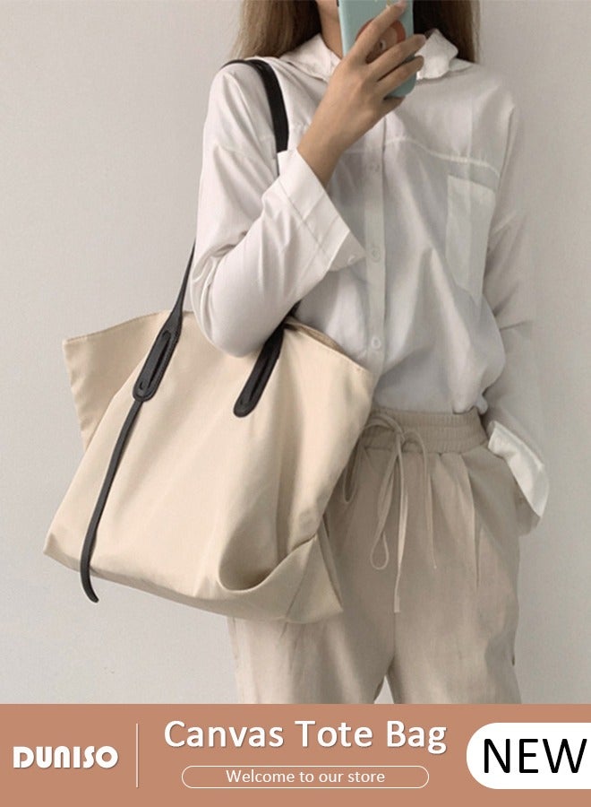 DUNISO Tote Bag Large-capacity Handbag Fashionable Quilted Shoulder Bag For Women Large Capacity Bucket Bag Travel Messenger Shoulder Bag For Ladies Girls College Students  - Image 1