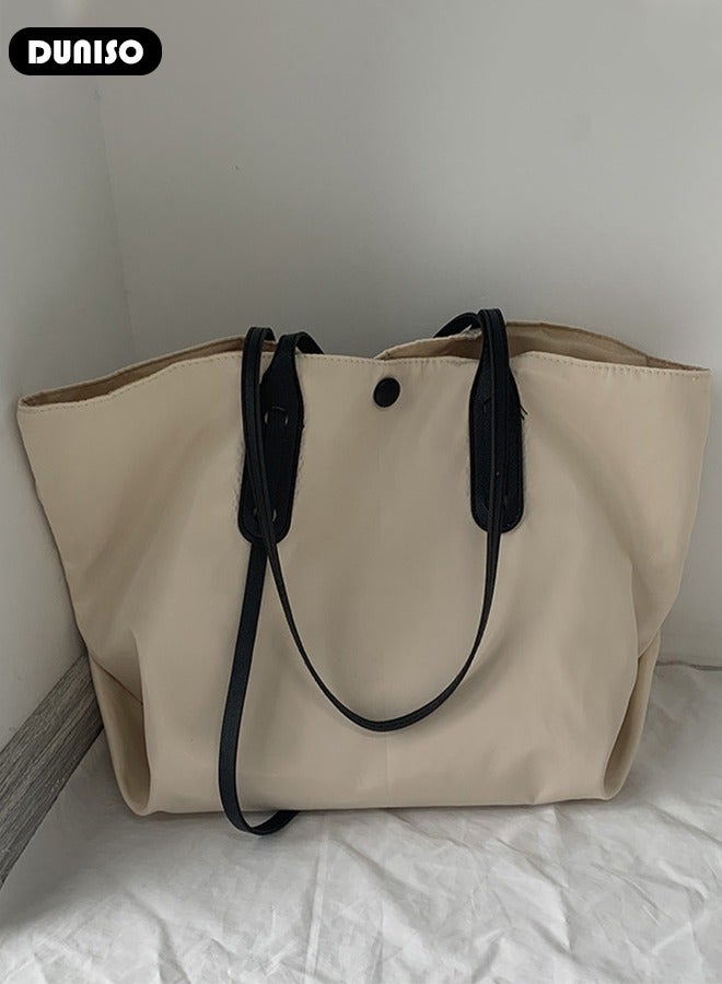 DUNISO Tote Bag Large-capacity Handbag Fashionable Quilted Shoulder Bag For Women Large Capacity Bucket Bag Travel Messenger Shoulder Bag For Ladies Girls College Students  - Image 3