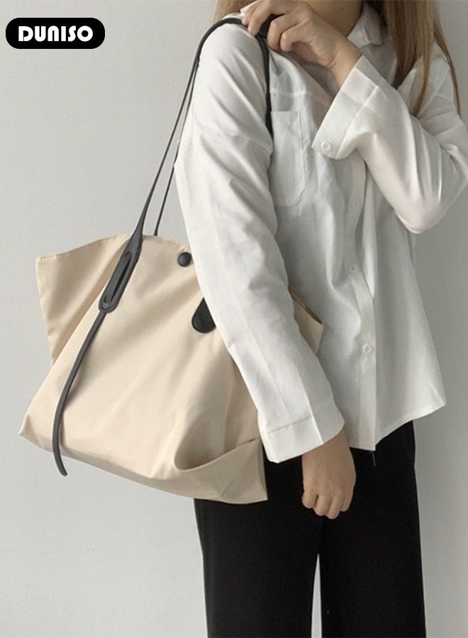 DUNISO Tote Bag Large-capacity Handbag Fashionable Quilted Shoulder Bag For Women Large Capacity Bucket Bag Travel Messenger Shoulder Bag For Ladies Girls College Students  - Image 4