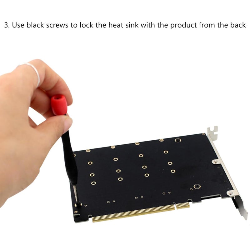 Aluminum Alloy MKEY SSD RAID Array Expansion Heat Spreader Heat Sink Overheating Heatsinks Cooling - Image 3