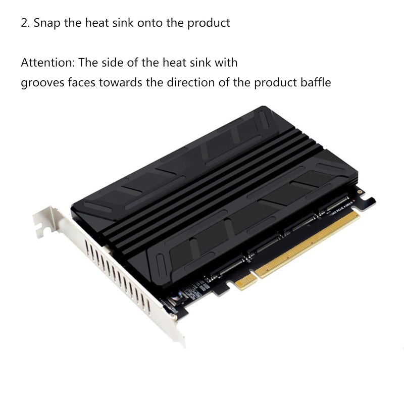 Aluminum Alloy MKEY SSD RAID Array Expansion Heat Spreader Heat Sink Overheating Heatsinks Cooling - Image 4