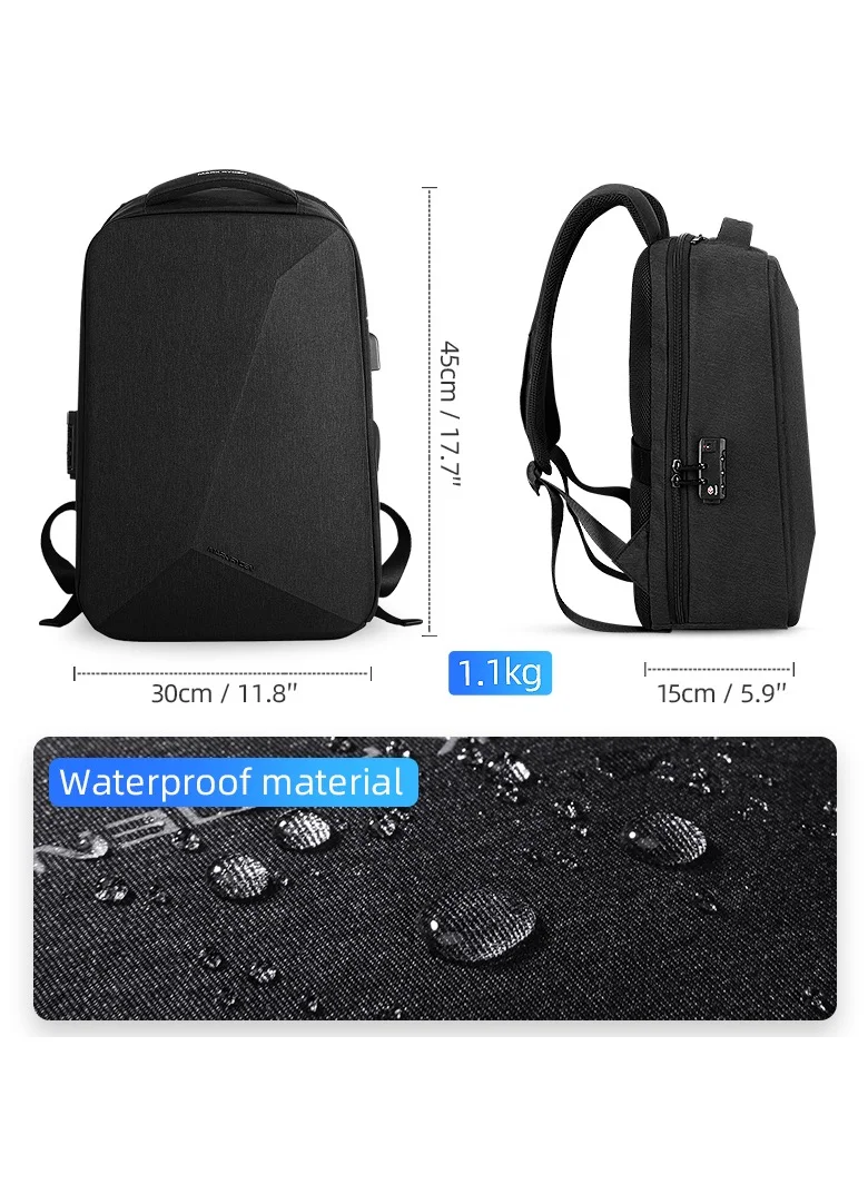 MARK RYDEN MARK RYDEN Anti Theft Waterproof Backpack Laptop Backpack 15.6 inch for Business,Travel, School with TSA Lock…