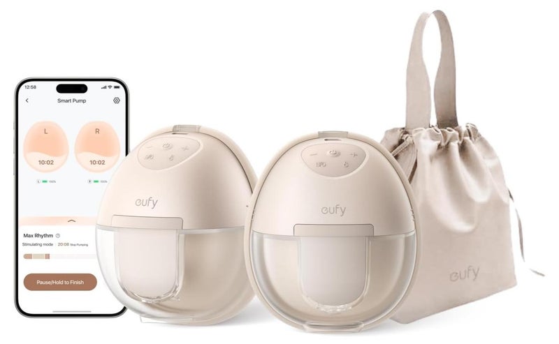 eufy Security Wearable Breast Pump S1 Electric Hands-Free Breast Pump with Heating Technology, App-Controlled Smart Rhythm, Hospital-Grade Suction, Portable Design, Leak-Proof and Ultra-Quiet - Image 1