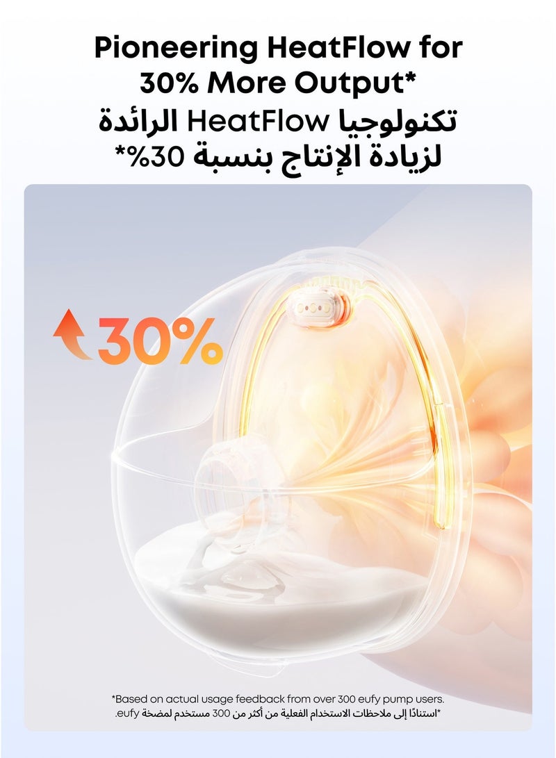 eufy Wearable Breast Pump S1 Electric Hands-Free Breast Pump with Heating Technology, App-Controlled Smart Rhythm, Hospital-Grade Suction, Portable Design, Leak-Proof and Ultra-Quiet - Image 4