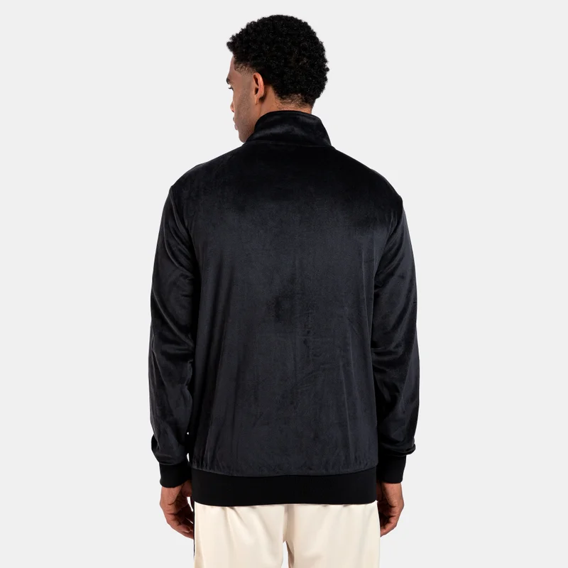 New Era Men's NBA Chicago Bulls Lifestyle Velour Full-Zip Track Jacket