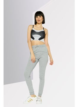 adidas By Stella McCartney Women Brand Logo Padded Sports Bra, Grey  - Image 2