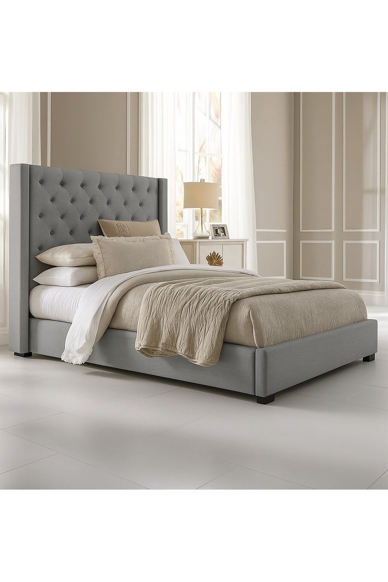 Button Tufted Queen Bed(160x200)