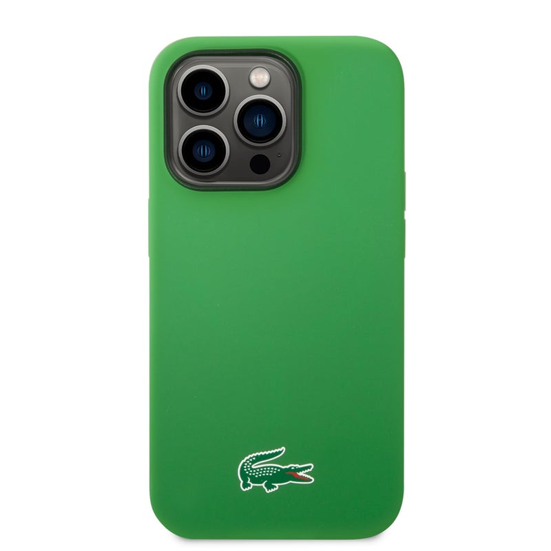 CG Mobile Lacoste HC Magfit Silicone Case For iPhone 15 Pro Green