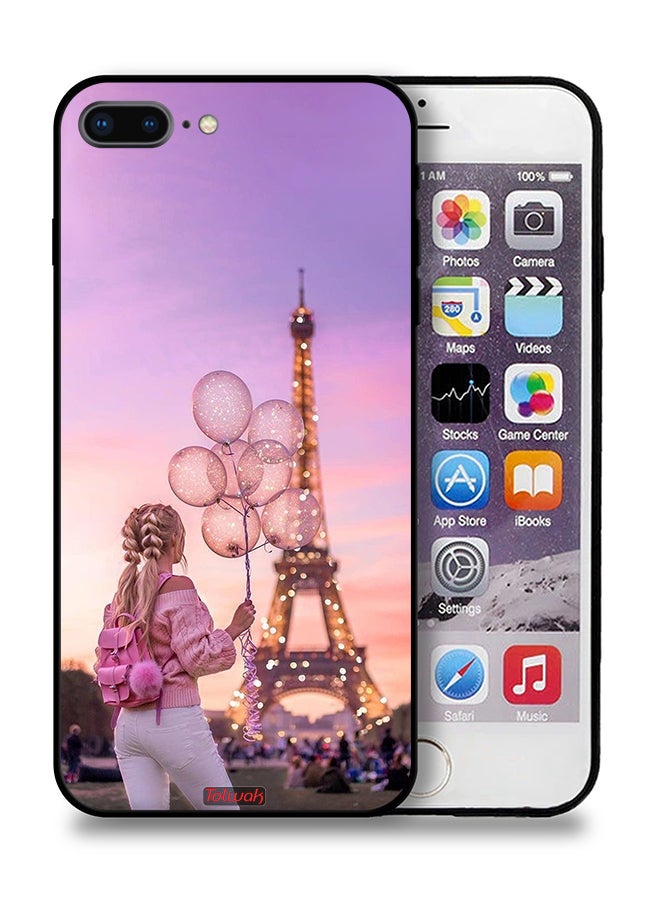Tolwak Apple iPhone 8 Plus Protective Case Girl Holding Balloons - Image 1