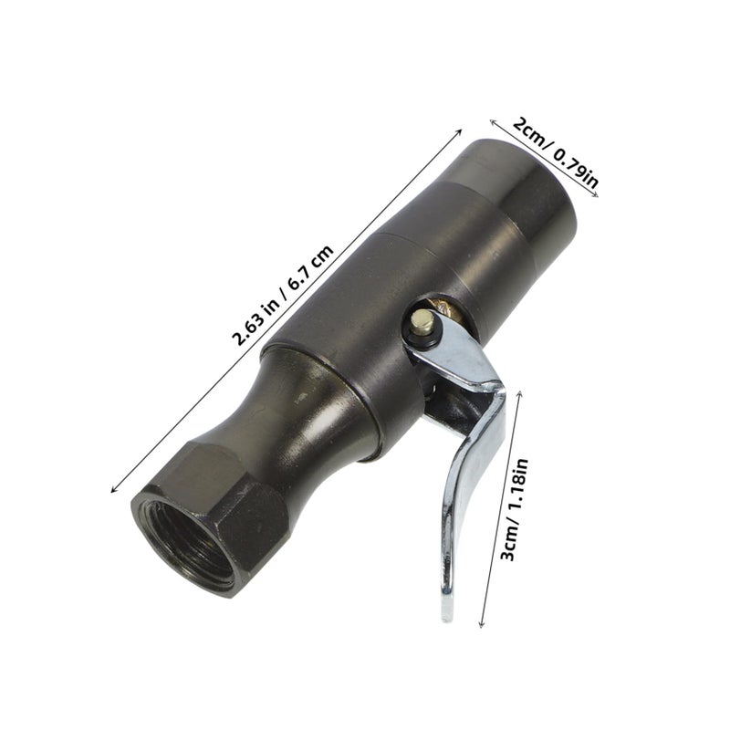 Copper Quick Connect Locking Adapter for Air Compressor Tire Inflator Hose - Image 3