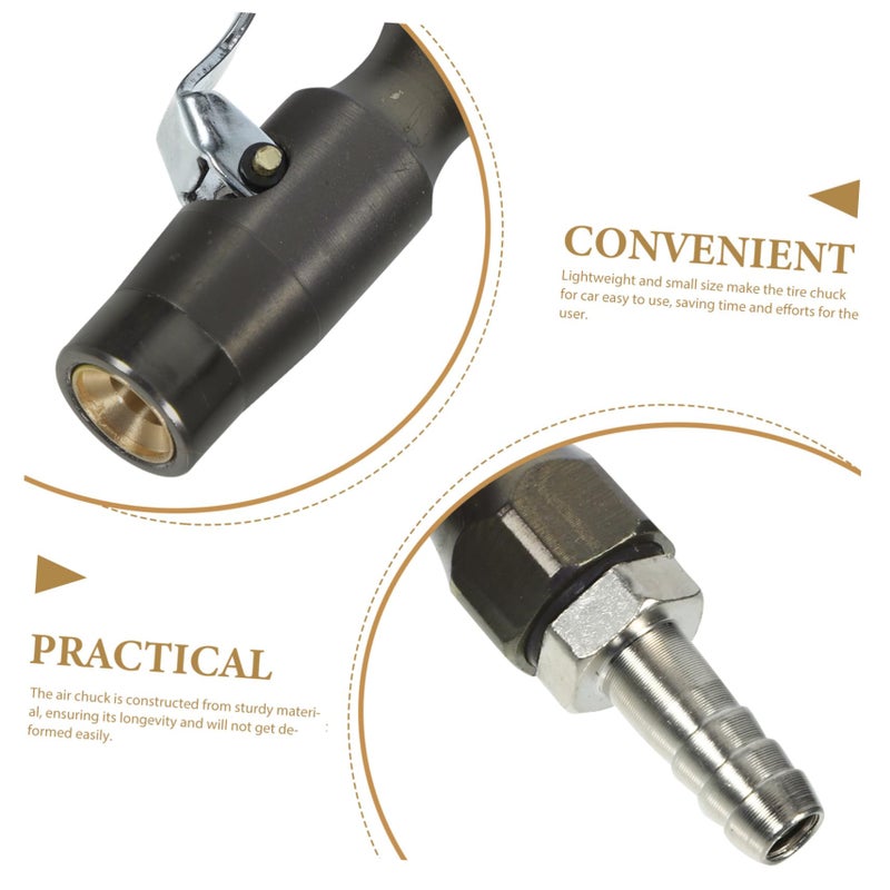 Copper Quick Connect Locking Adapter for Air Compressor Tire Inflator Hose - Image 4